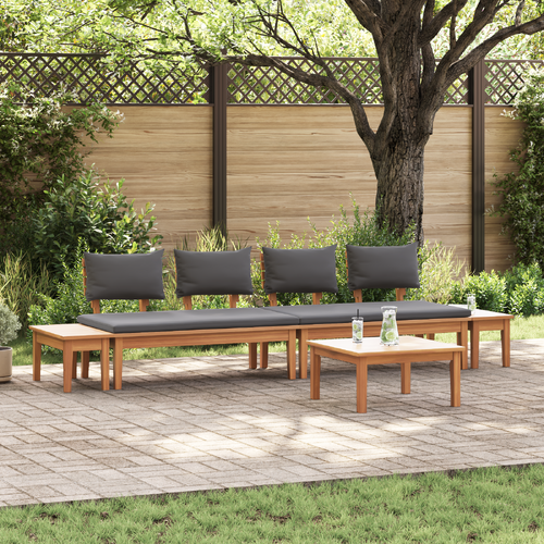 5 Piece Garden Dining Set in Solid Teak Wood