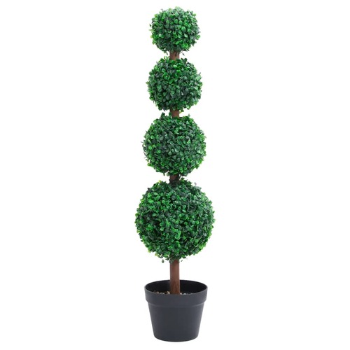 Artificial Boxwood Plant with Pot Ball Shaped Green 90 cm