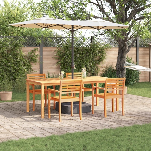 7 Piece Garden Dining Set Solid Wood Acacia