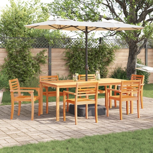 9 Piece Garden Dining Set Solid Wood Acacia