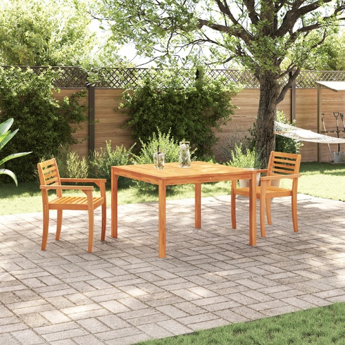 3 Piece Garden Dining Set - Solid Acacia Wood