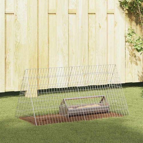 Chicken Cage Silver 110 x 55 x 55 cm Galvanised Steel