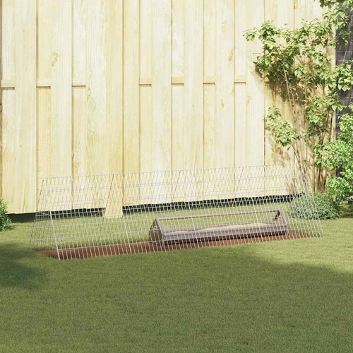 Chicken Cage Silver 215 x 55 x 55 cm Galvanised Steel