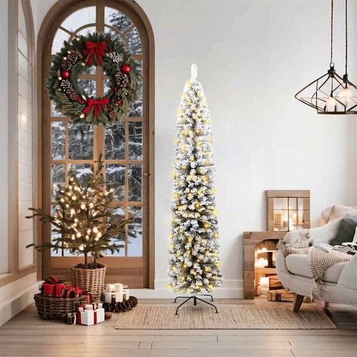 Artificial Christmas Tree with 300 LEDs with Stand Green 180 cm