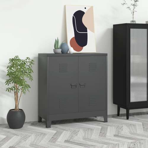 Industrial Storage Chest Anthracite 90x40x100 cm Steel