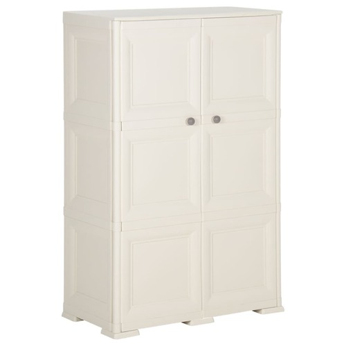 Plastic Cabinet 79x43x125 cm Wood Design Vanilla Ice
