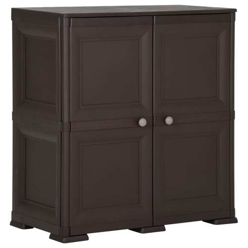 Plastic Cabinet 79x43x85.5 cm Wood Design Brown