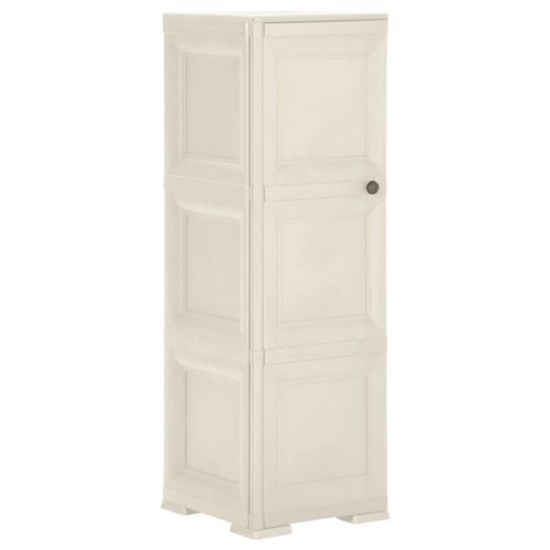 Plastic Cabinet 40x43x125 cm Wood Design Vanilla Ice