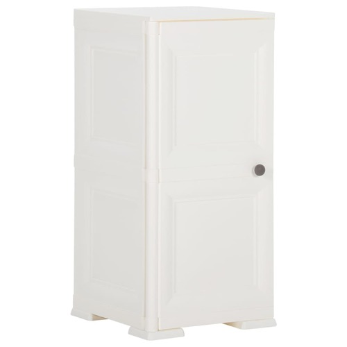 Plastic Cabinet 40x43x85.5 cm Wood Design Angora White
