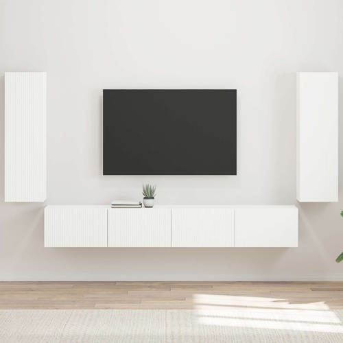 Wall-mounted 4 pcs White