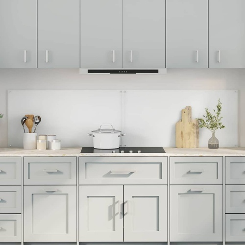 Kitchen Backsplash 2 pcs Transparent 100 x 50 cm Tempered Glass