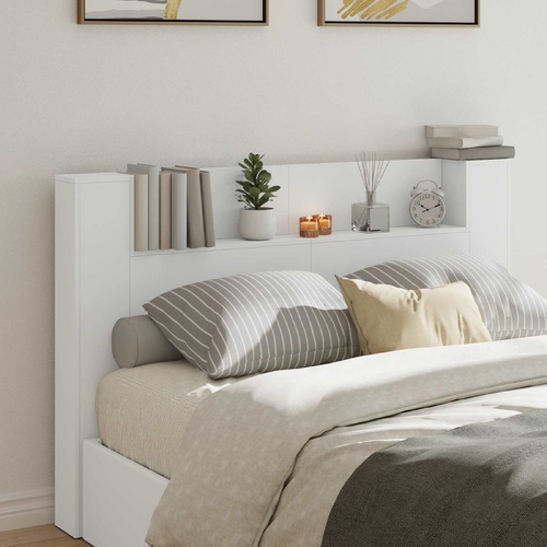 Headboard White 160 x 16,5 x 103,5 cm Engineered Wood