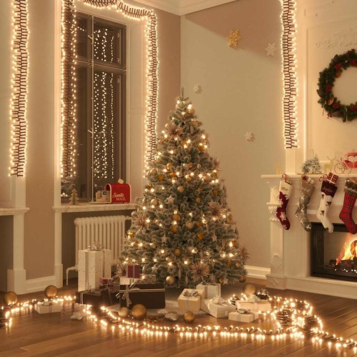 LED Cluster String with 400 LEDs Warm White 7.4 m PVC