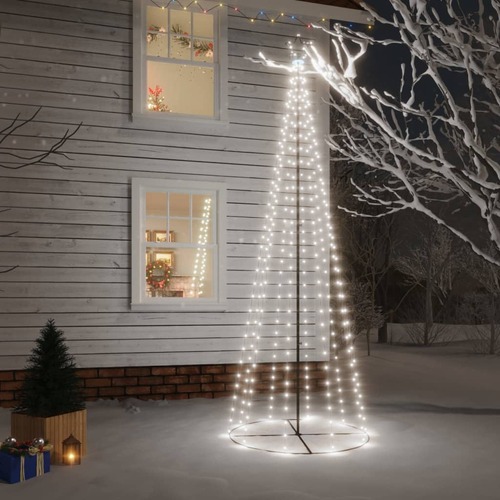 Christmas Cone Tree Cold White 310 LEDs 100x300 cm