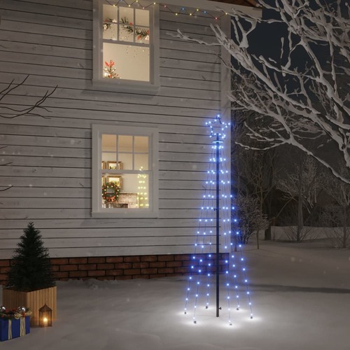Christmas Tree with Spike Blue 108 LEDs 180 cm