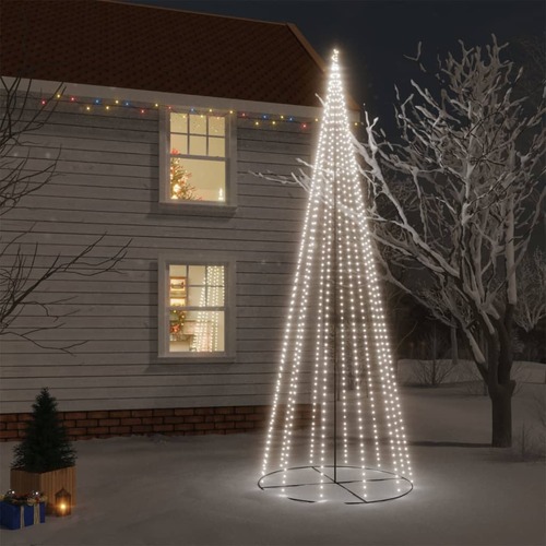Christmas Cone Tree Cold White 732 LEDs 160x500 cm