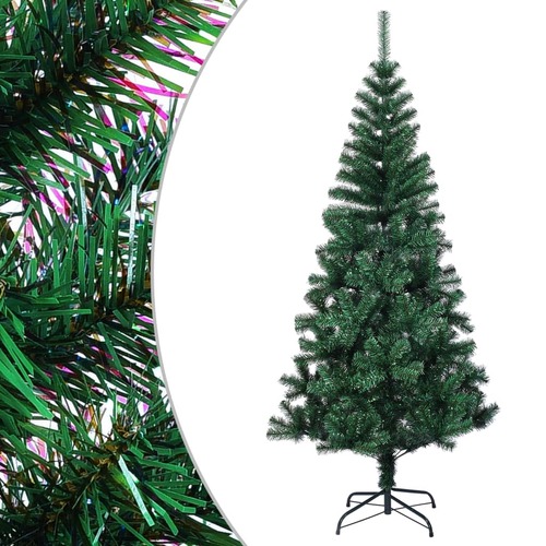 Artificial Christmas Tree with Iridescent Tips Green 120 cm PVC