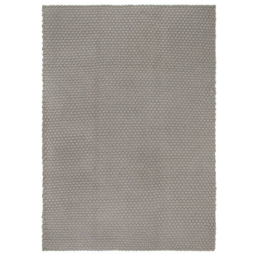 Rug Rectangular Grey 180x250 cm Cotton