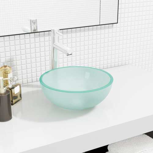 Basin Tempered Glass 30x12 cm Frosted