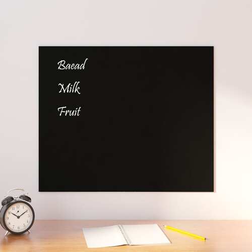 Wall-mounted Magnetic Board Black 60x50 cm Tempered Glass