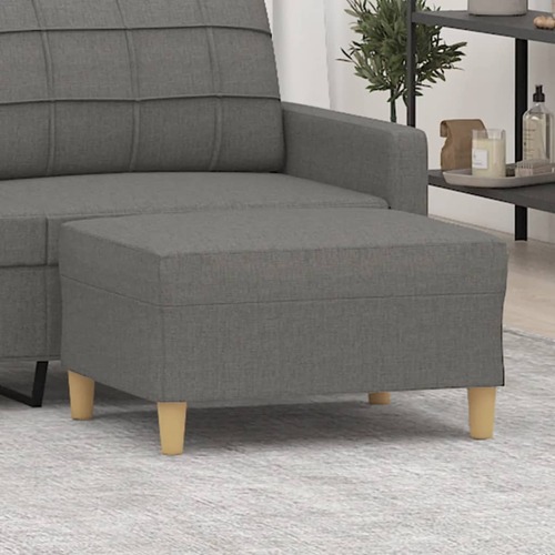 Footstool Dark Grey 70x55x41 cm Fabric