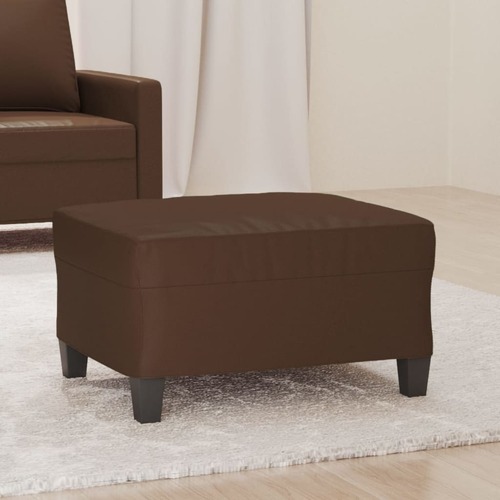 Footstool Brown 70x55x41 cm Faux Leather