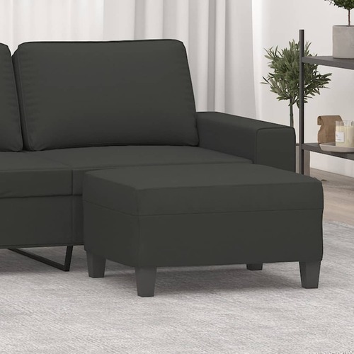 Footstool Dark Grey 70x55x41 cm Microfibre Fabric