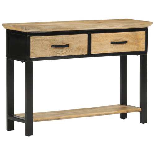 Console Table 110x30x75 cm Solid Rough Wood Mango