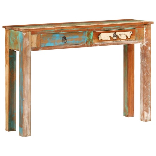 Console Table 110x30x75 cm Solid Wood Reclaimed