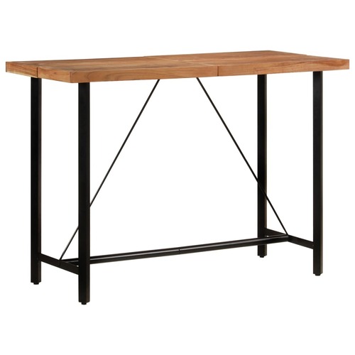 Bar Table 150x70x107 cm Solid Wood Acacia and Iron