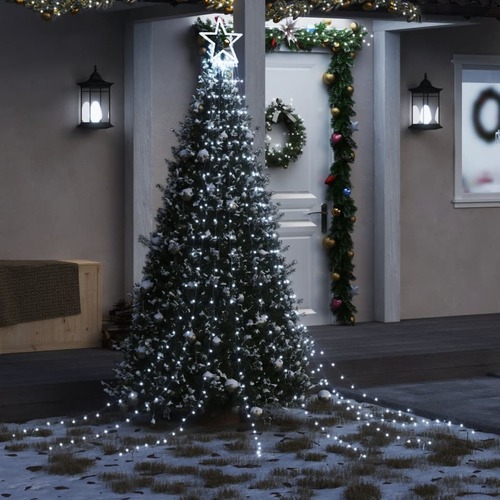 Christmas Tree Light 320 LEDs Cold White 375 cm