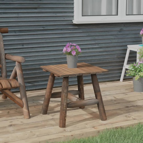 Side Table 49x49x50 cm Solid Wood Spruce