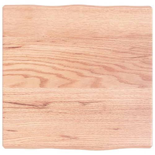 Table Top Light Brown 40x40x(2-4) cm Treated Solid Wood Live Edge