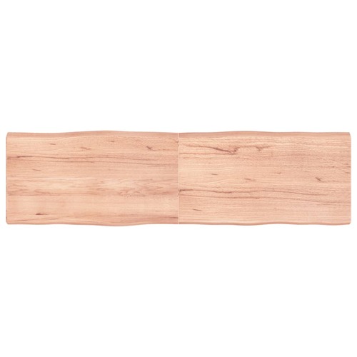 Table Top Light Brown 180x50x(2-6)cm Treated Solid Wood Live Edge