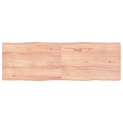 Table Top Light Brown 180x60x(2-6)cm Treated Solid Wood Live Edge