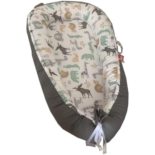 GOMINIMO Portable Baby Lounger & Baby Nest with Pillow (Animals)