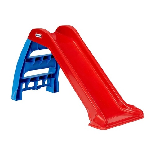GOMINIMO Kids Slide with Basketball Hoop (Blue Rocket)