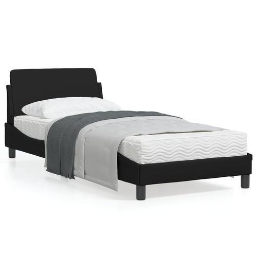 Bed Frame "Dover" Black 90x190 cm Faux Leather