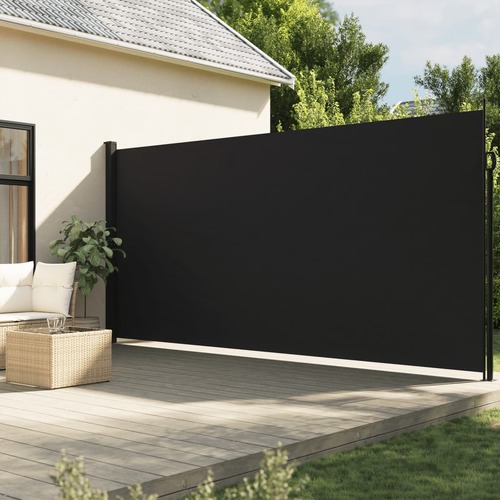 Retractable Side Awning Black 200x300 cm