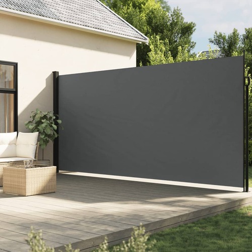 Retractable Side Awning Anthracite 220x500 cm