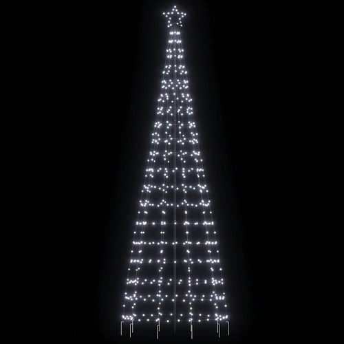 LED Christmas Tree with Spikes 570 LEDs Cold White 300 cm
