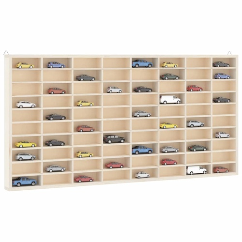 Wooden Collector's Display Case with 80 Compartments 80x4,5x40,5cm