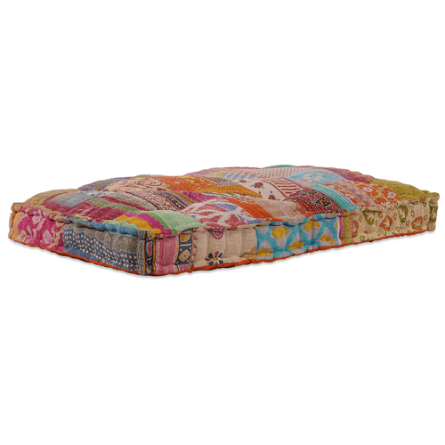Patchwork Fabric Pallet Sofa Cushion