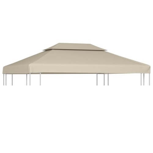Water-proof Gazebo Cover Canopy Replacement 310 g / m² Beige 3 x 4 m