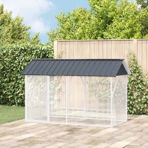 Bird Aviary Anthracite 112 x 227 x 141 cm Steel