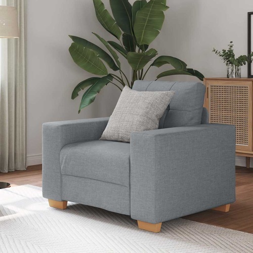 Sofa Chair Light Grey 60 cm Fabric