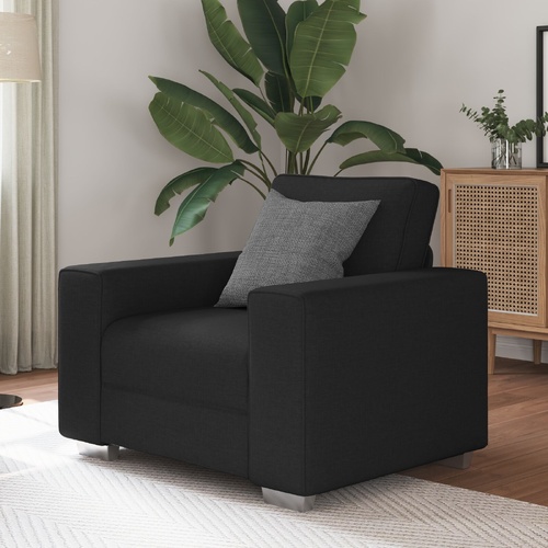 Sofa Black 100 x 77 x 82 cm Fabric