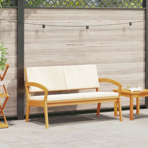 Garden Bench with Cushions 115x70x72 cm Solid Wood Acacia