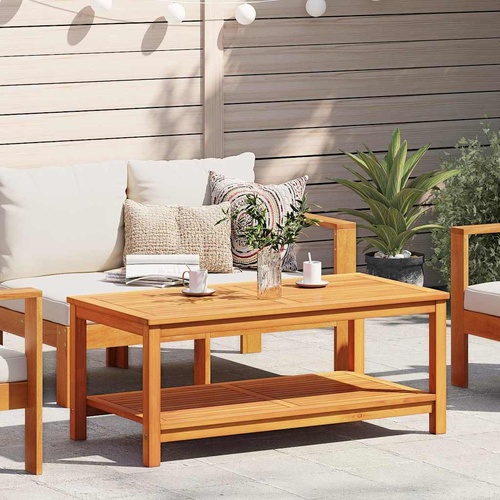 Side Table Brown 110 x 55 x 45 cm Solid Acacia Wood