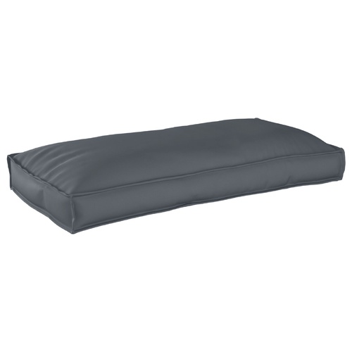 Anthracite Pallet Cushion for Seat/Backrest 120 x 60 x 12 cm Oxford Fabric